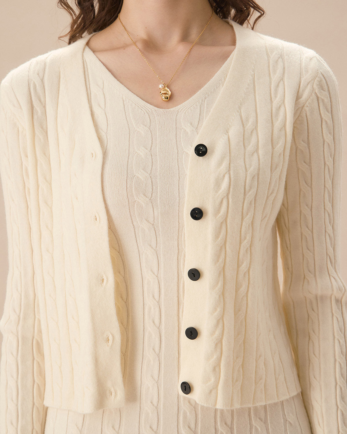 ClassyLondon™ | Knit Single-breasted Cardigan