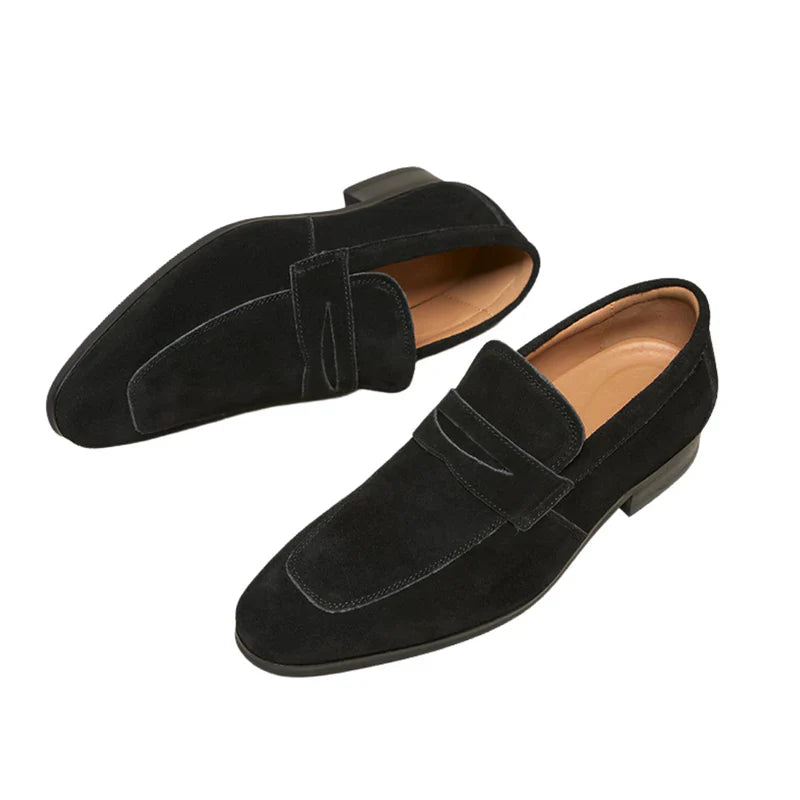 ClassyLondon™ | Suede Penny Loafers