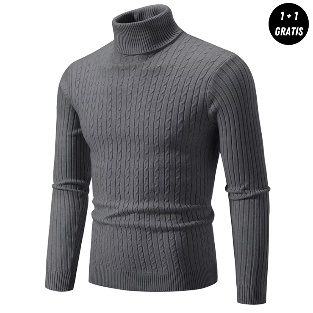 Mason - Warm Knit Turtleneck Sweater