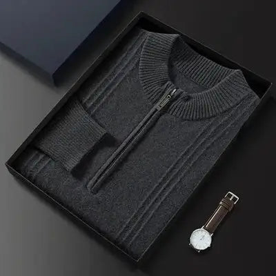 ClassyLondon™ |  Ribbed Half Zip