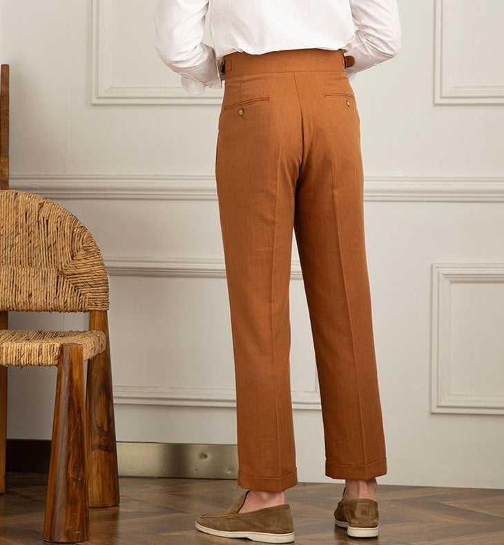 ClassyLondon™ | linen-blend Pantalon