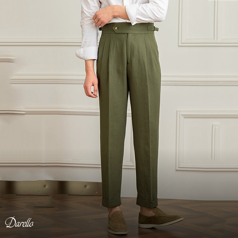 ClassyLondon™ | Linen Pleated Pantalon