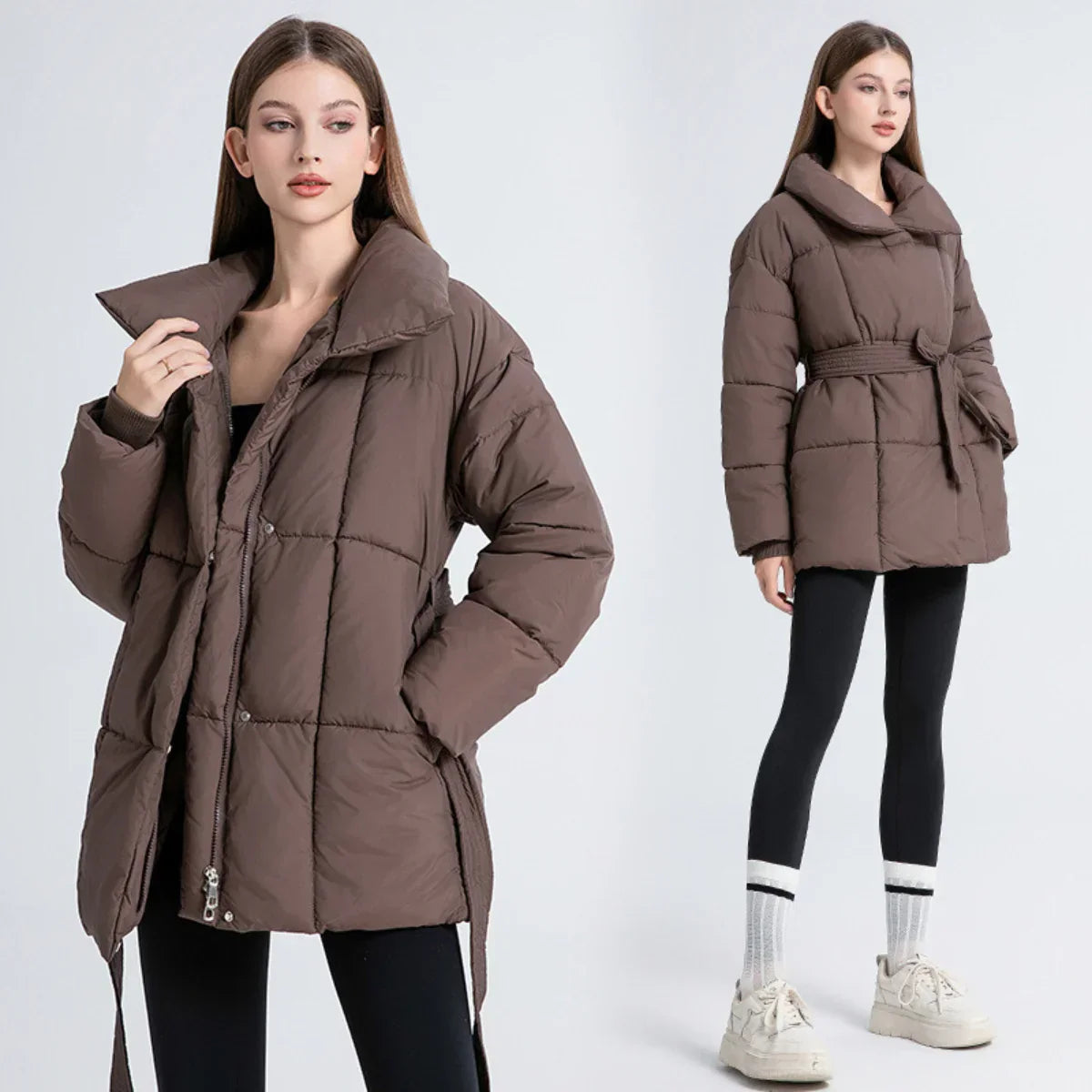 Arctic Allure - Elegant Winter Coat