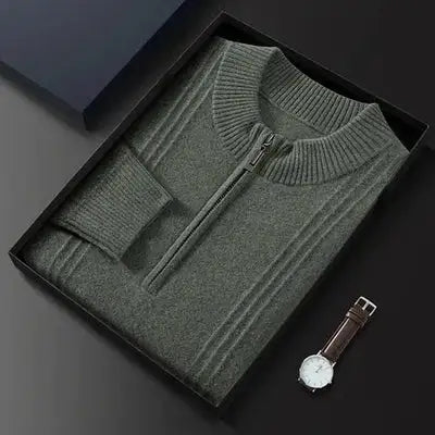 ClassyLondon™ |  Ribbed Half Zip