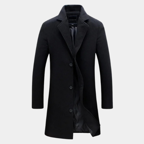 Edward™|  Long Cotton Jacket New Wool Blend