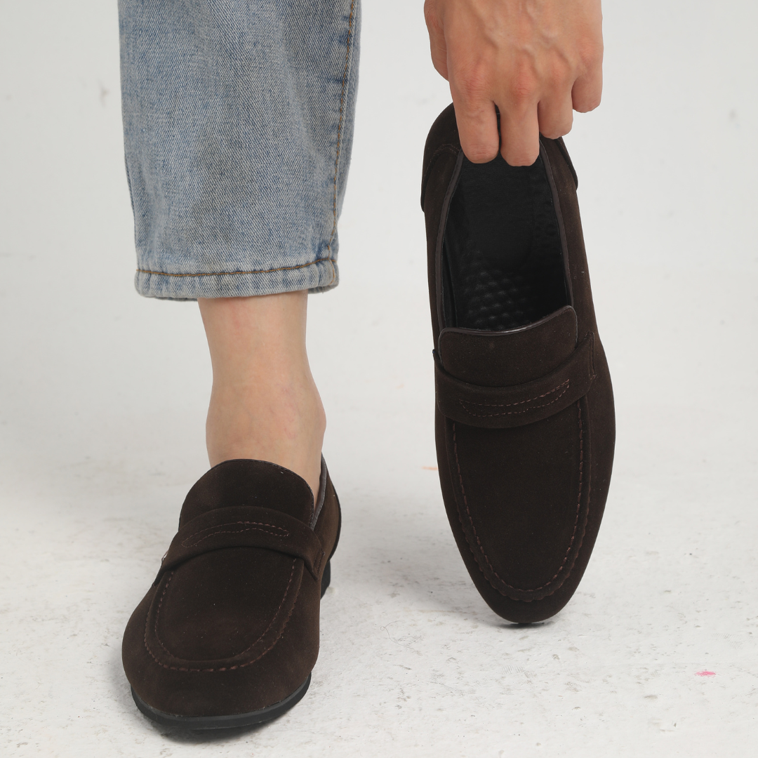 ClassyLondon™ | Suede Penny Loafers