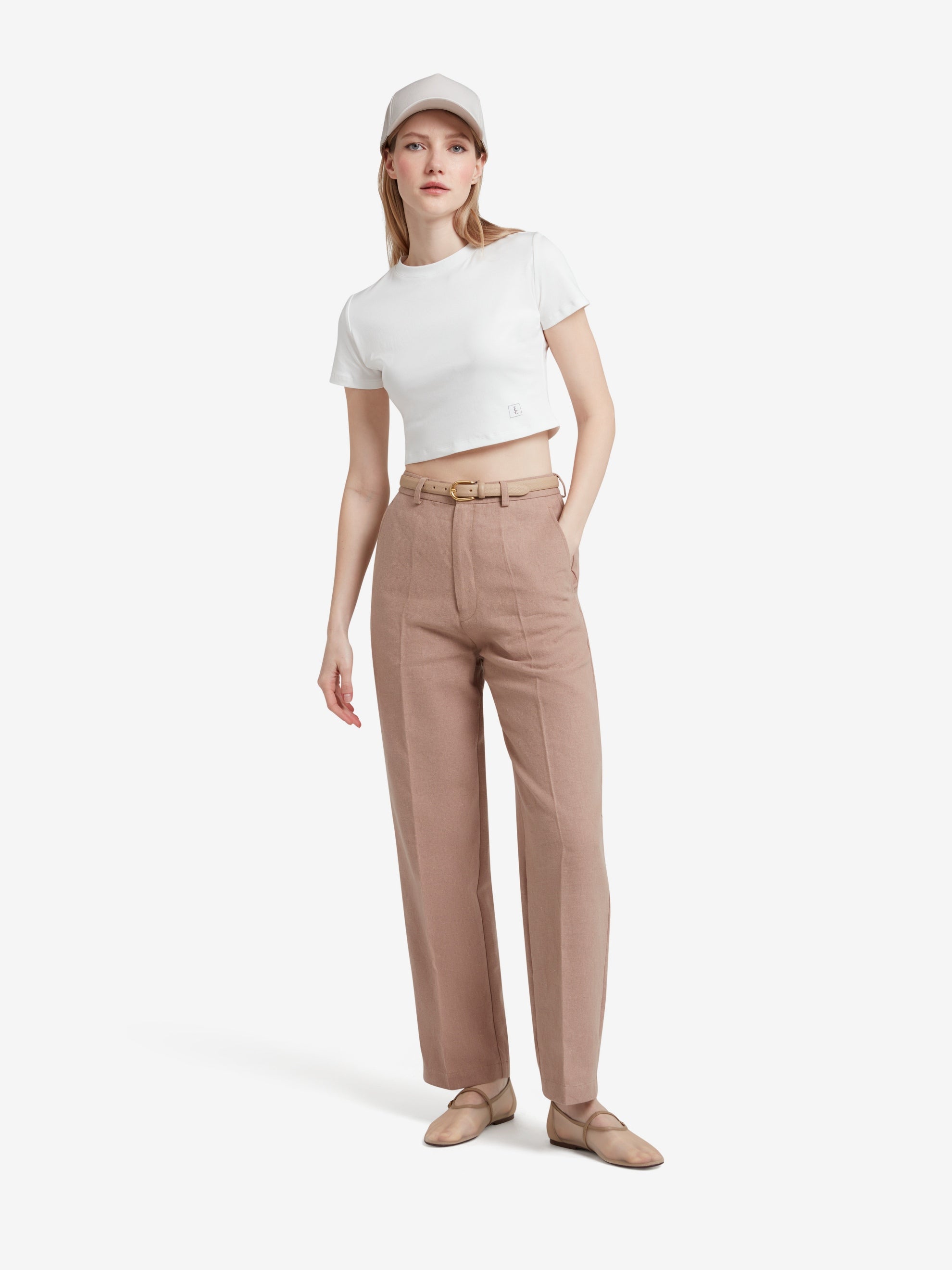 ClassyLondon™ |Leg Trousers - Beige