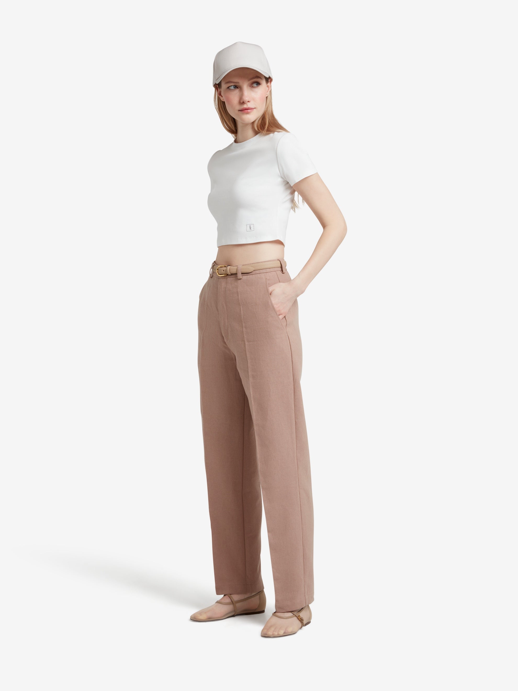 ClassyLondon™ |Leg Trousers - Beige