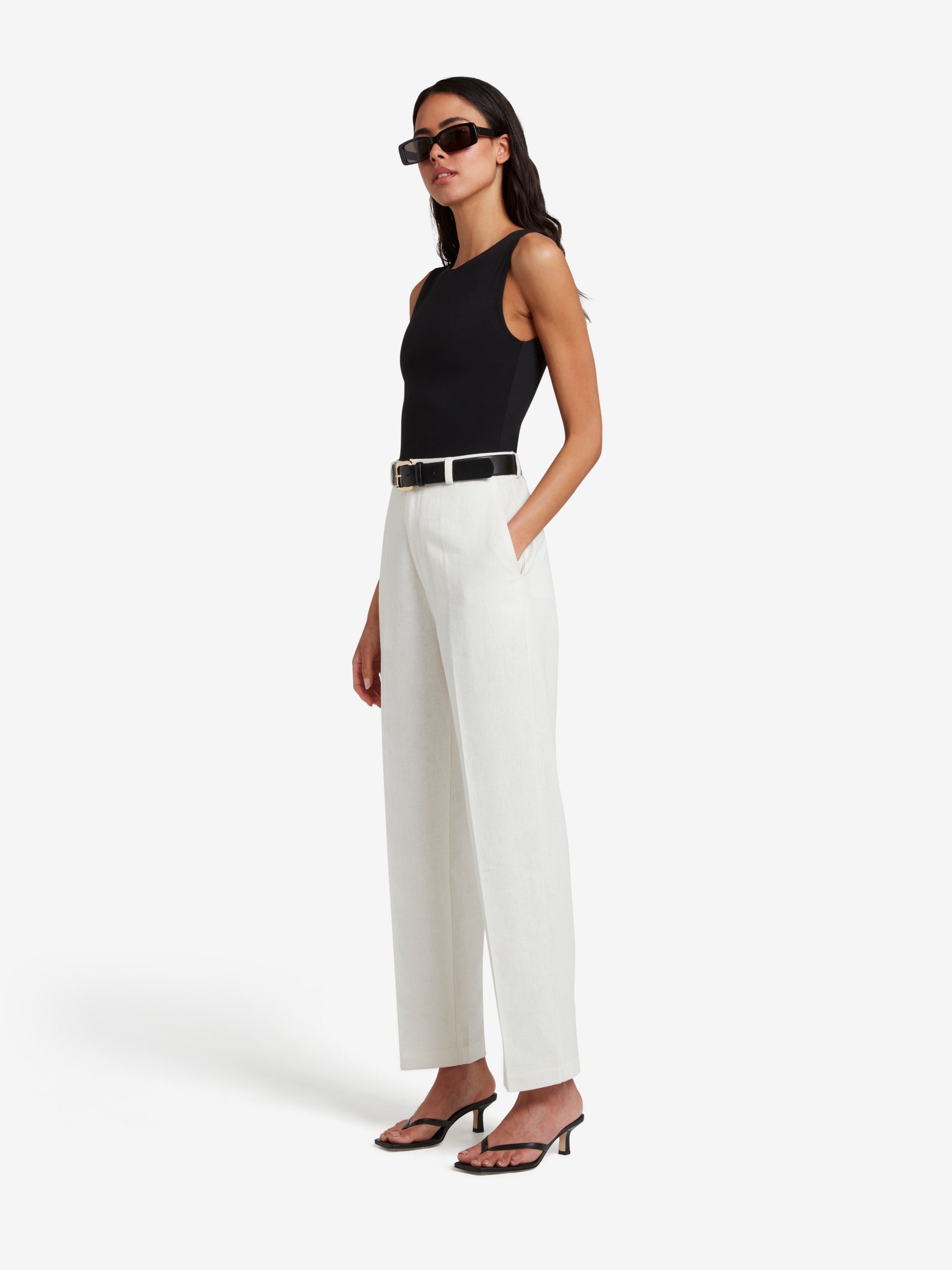 ClassyLondon™ |Leg Trousers - White